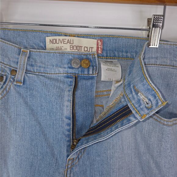 Levis 515 Jeans Womens 12L (34x34.5) Blue Nouveau Boot Cut Denim Stretch 2013 - Picture 7 of 13